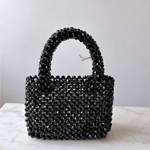 Beaded Black Mini Purse